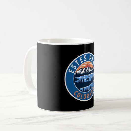 Estes Park Colorado � Geist der Berge Kaffeetasse (Vorderseite Links)