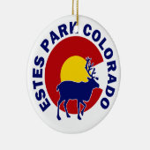 Estes Park, Colorado Keramik Ornament (Rechts)