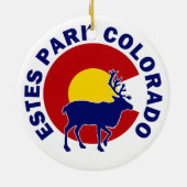 Estes Park, Colorado Keramik Ornament (Hinten)