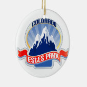 Estes Park Colorado Keramik Ornament (Rechts)