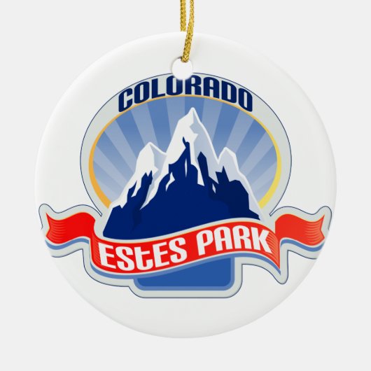 Estes Park Colorado Keramik Ornament (Vorne)