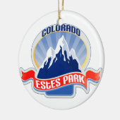 Estes Park Colorado Keramik Ornament (Links)