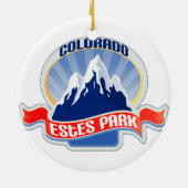 Estes Park Colorado Keramik Ornament (Hinten)