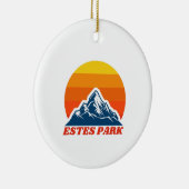 Estes Park, Colorado Keramik Ornament (Rechts)