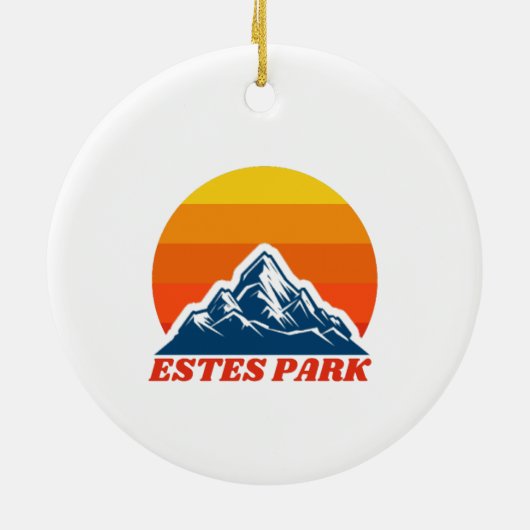 Estes Park, Colorado Keramik Ornament (Hinten)