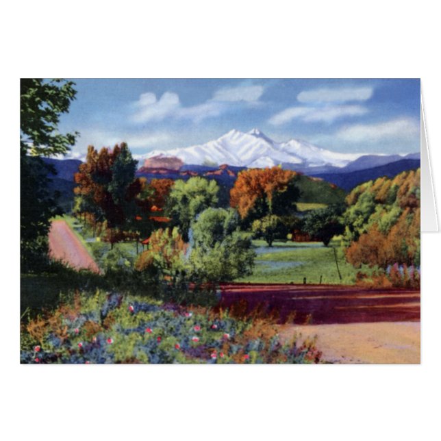 Estes Park Colorado Longs Peak und Mt. Meeker (Vorderseite (Horizontal))