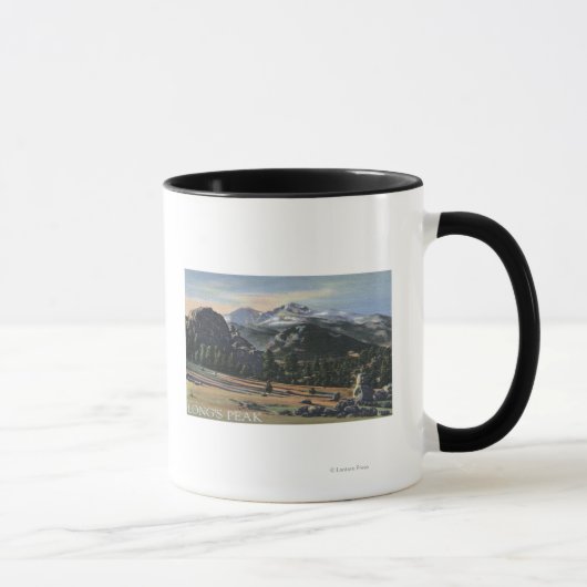 Estes Park, Colorado - Longs Peak View Tasse (Rechts)