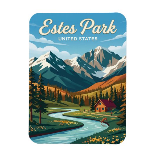 Estes Park Colorado Magnet (Vertikal)