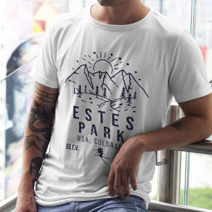 Estes Park Colorado Minimalistisch T-Shirt
