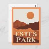 Estes Park, Colorado Mountains Postcard Postkarte (Vorne/Hinten)