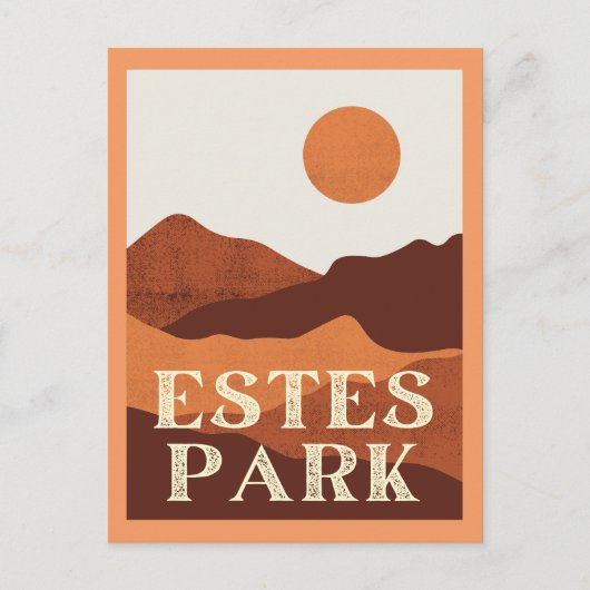 Estes Park, Colorado Mountains Postcard Postkarte (Vorderseite)