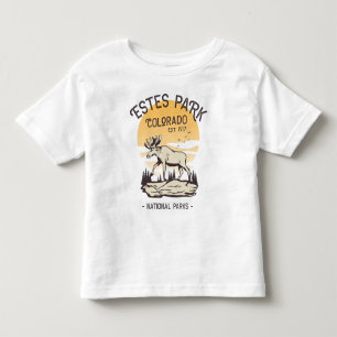 Estes Park Colorado Nationalpark Elch Sonnenunterg Kleinkind T-shirt