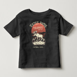 Estes Park Colorado Nationalpark Elch Sonnenunterg Kleinkind T-shirt