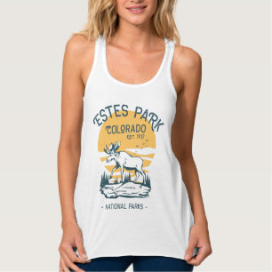 Estes Park Colorado Nationalpark Elch Sonnenunterg Tank Top
