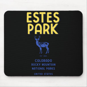 Estes Park Colorado Nationalpark-Elch-T-Shirt Mousepad