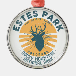 Estes Park Colorado Nationalpark Elk Mountain Ornament Aus Metall