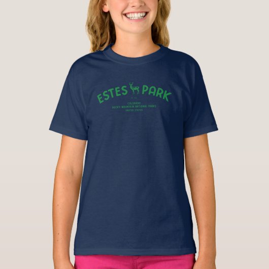 Estes Park Colorado Nationalpark Elk T-Shirt (Vorderseite)