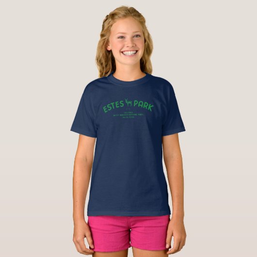 Estes Park Colorado Nationalpark Elk T-Shirt (Vorne ganz)