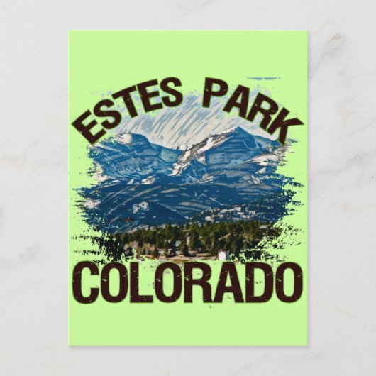 Estes Park, Colorado Postkarte (Vorderseite)