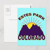 ESTES PARK COLORADO POSTKARTE (Vorne/Hinten)