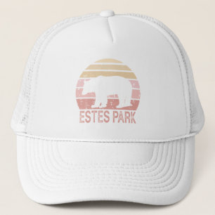 Estes Park Colorado Retro Bär Truckerkappe