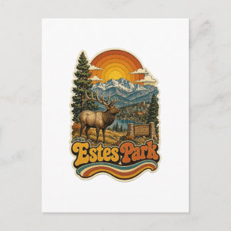 Estes Park Colorado Retro-Reisepostkarte Postkarte
