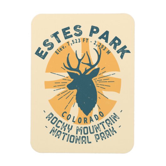 Estes Park Colorado - Rocky Mountain National Park Magnet (Vertikal)