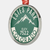 Estes Park-Colorado-Rocky Mountain Nationalpark Silbernes Ornament (Links)