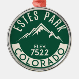 Estes Park-Colorado-Rocky Mountain Nationalpark Silbernes Ornament