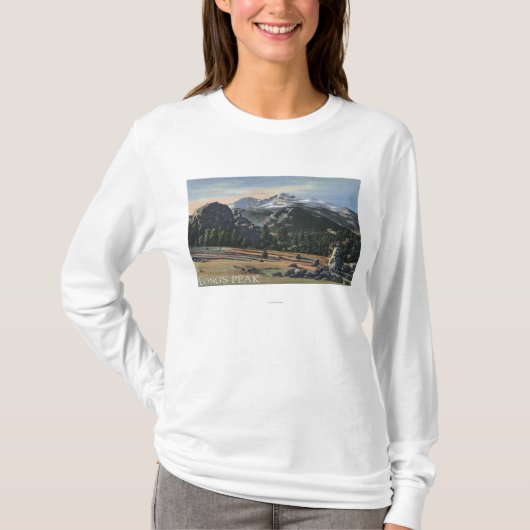 Estes Park, Colorado - sehnt sich Höchstansicht T-Shirt (Vorderseite)