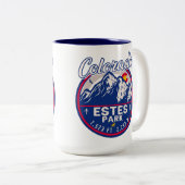 Estes Park Colorado Souvenirs - Wandern Camping Zweifarbige Tasse (VorderseiteRechts)