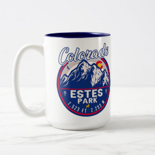 Estes Park Colorado Souvenirs - Wandern Camping Zweifarbige Tasse