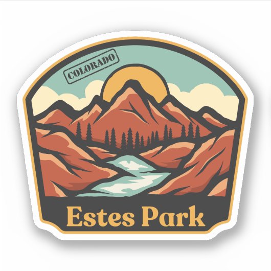 Estes Park, Colorado Sticker (Vorderseite)