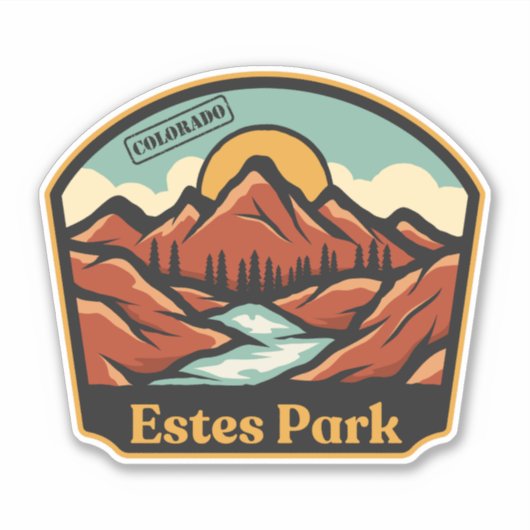 Estes Park, Colorado Sticker (Vorderseite)