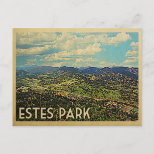Estes Park Colorado Vintage Travel Postkarte