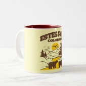 Estes Park, Colorado Zweifarbige Tasse (Vorderseite Links)