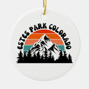 Estes Park Keramik Ornament