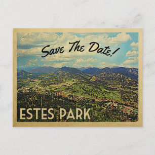 Estes Park Save the Date Colorado Ankündigungspostkarte