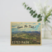 Estes Park Save the Date Colorado Ankündigungspostkarte (Stehend Vorderseite)