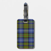 Estes Tartan Kariert Luggage Tag Gepäckanhänger (Rückseite vertikal)