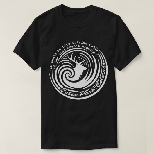Estes Wind, dunkles Hemd T-Shirt (Design vorne)
