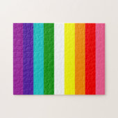 Estêvão Romanes 9-Streifen-Regenbogenflagge Puzzle (Horizontal)