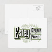 Estey Organs & Pianos Postcard Postkarte (Vorne/Hinten)
