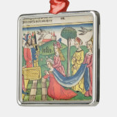 Esther 2 15-18, Esther wird beschlossen, um Silbernes Ornament (Links)