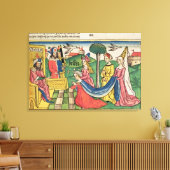 Esther 2 15-18, Esther wird von der Königin gewähl Leinwanddruck (Insitu (Wohnzimmer))