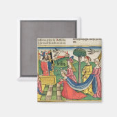 Esther 2 15-18, Esther wird von der Königin gewähl Magnet (Vorderseite/Rückseite)