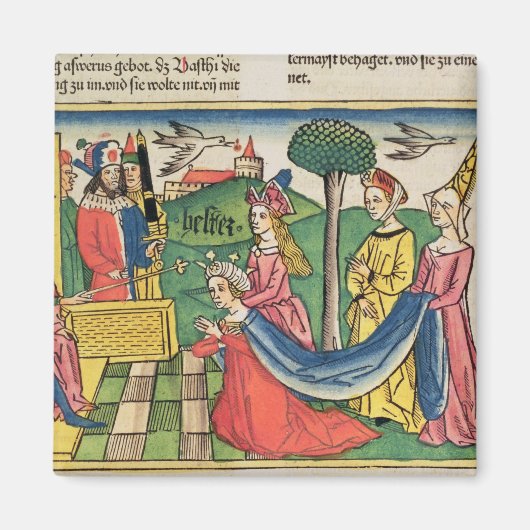 Esther 2 15-18, Esther wird von der Königin gewähl Magnet (Vorne)