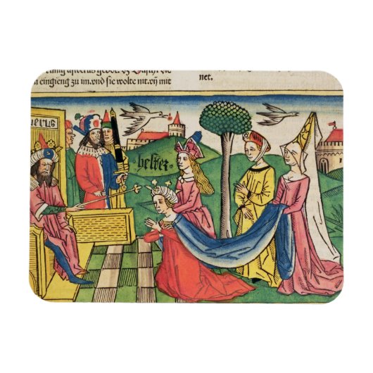 Esther 2 15-18, Esther wird von der Königin gewähl Magnet (Horizontal)