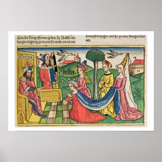 Esther 2 15-18, Esther wird von der Königin gewähl Poster (Vorne)