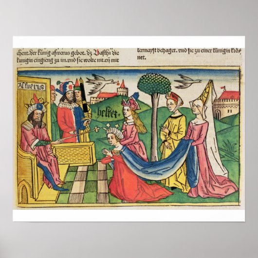 Esther 2 15-18, Esther wird von der Königin gewähl Poster (Vorne)